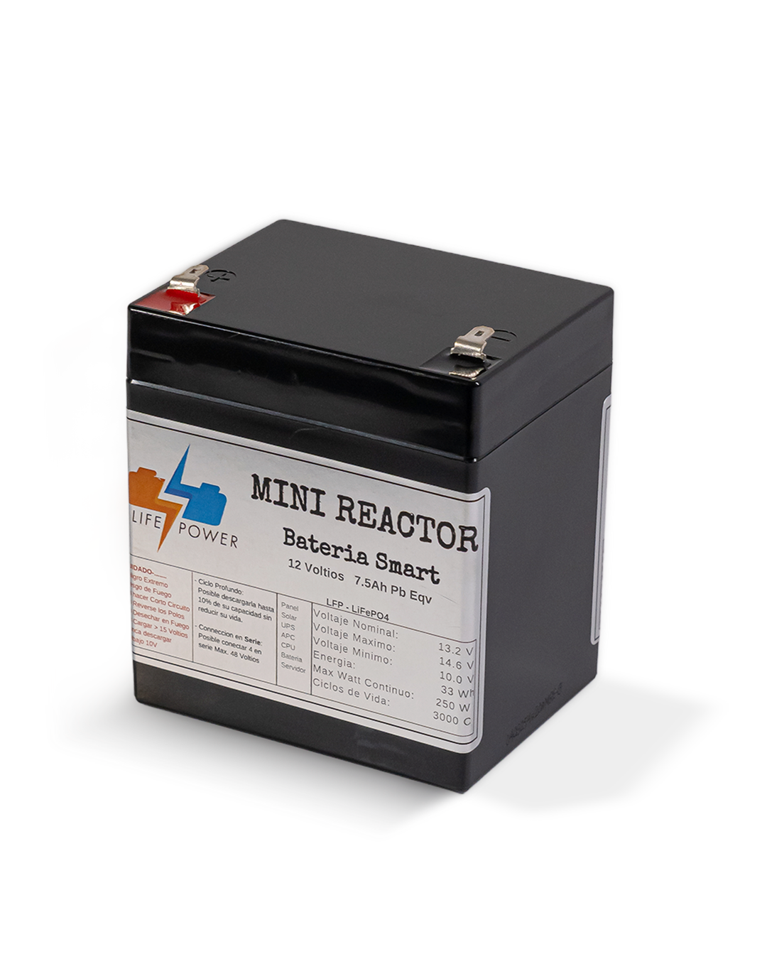 MINI REACTOR 12V 7.5Ah Pb Eqv