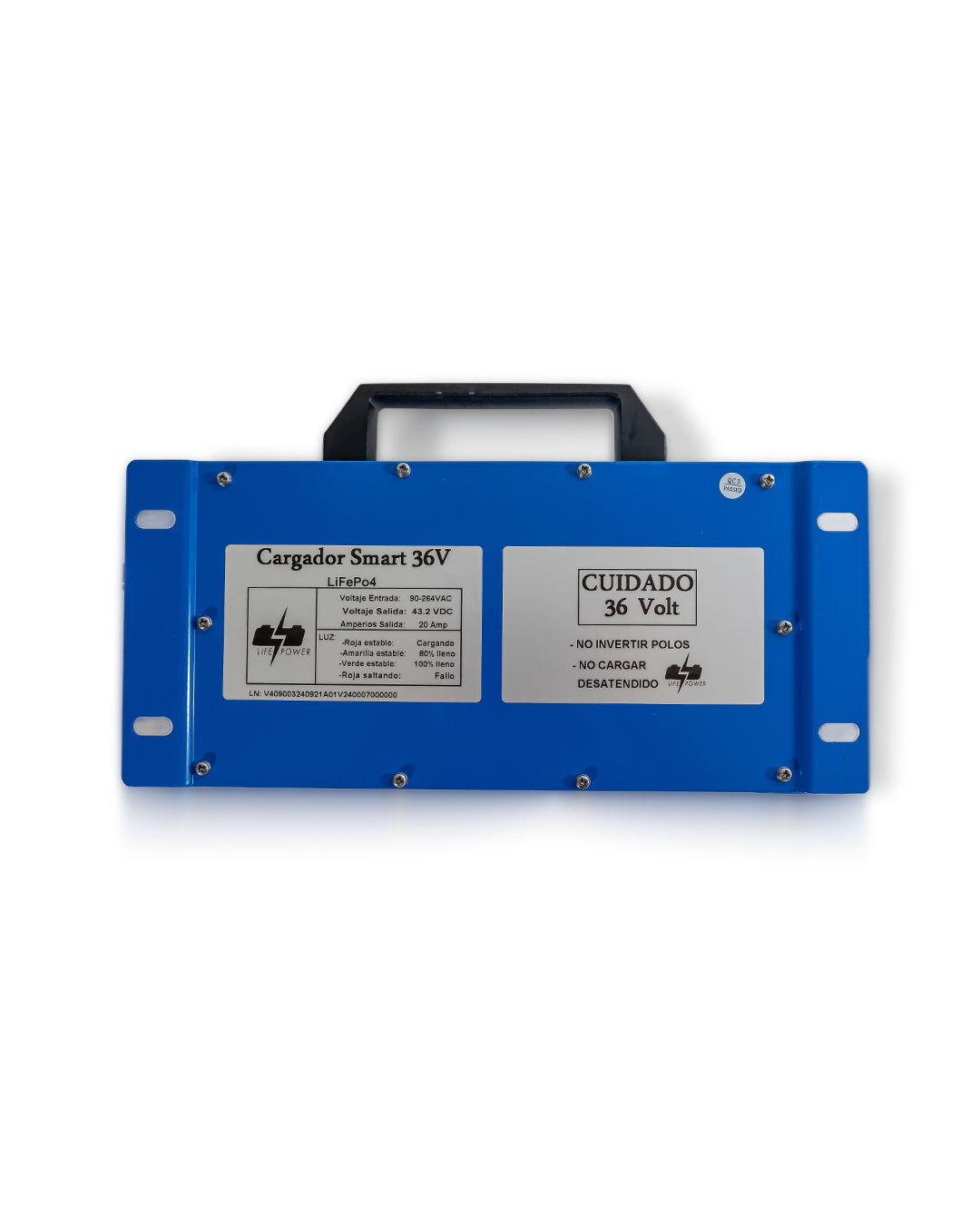 Cargador LifePower 36V 20Ah /120VAC