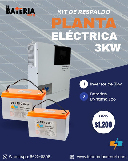 Kit de Respaldo Planta Eléctrica 3kw