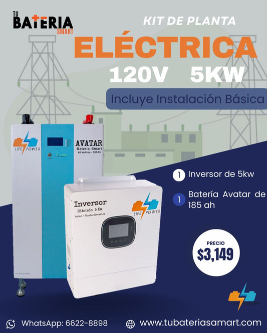 Kit de Respaldo Planta Eléctrica 5kw
