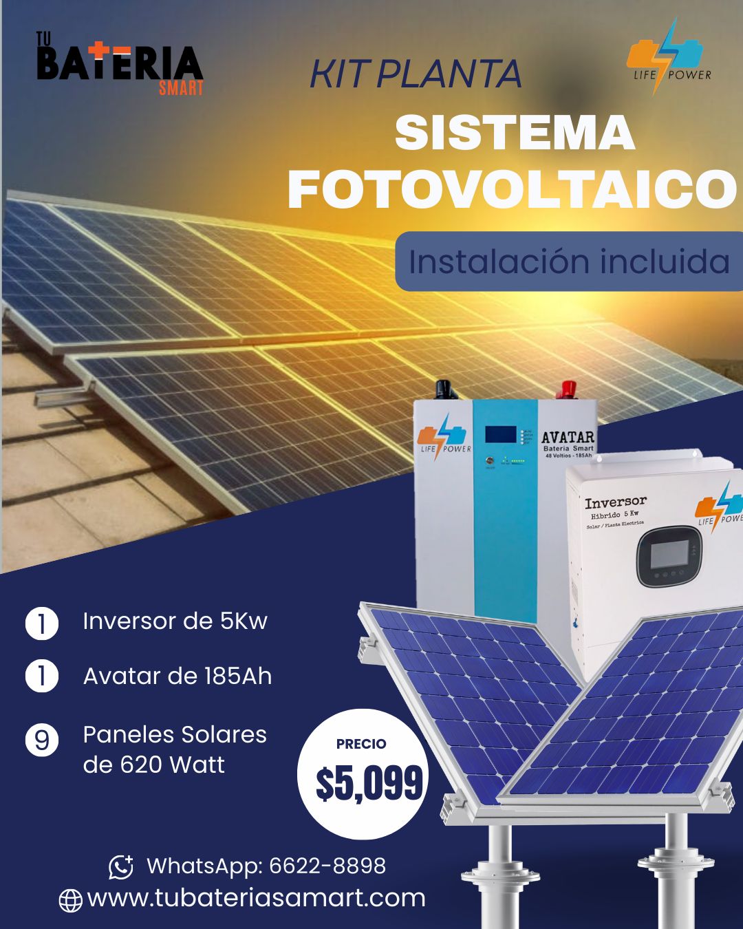 Kit Planta Sistema Fotovoltaico 5kw
