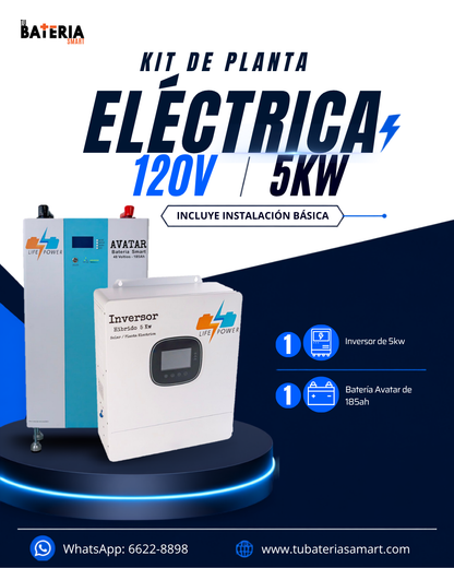 Kit de Respaldo Planta Eléctrica 5kw