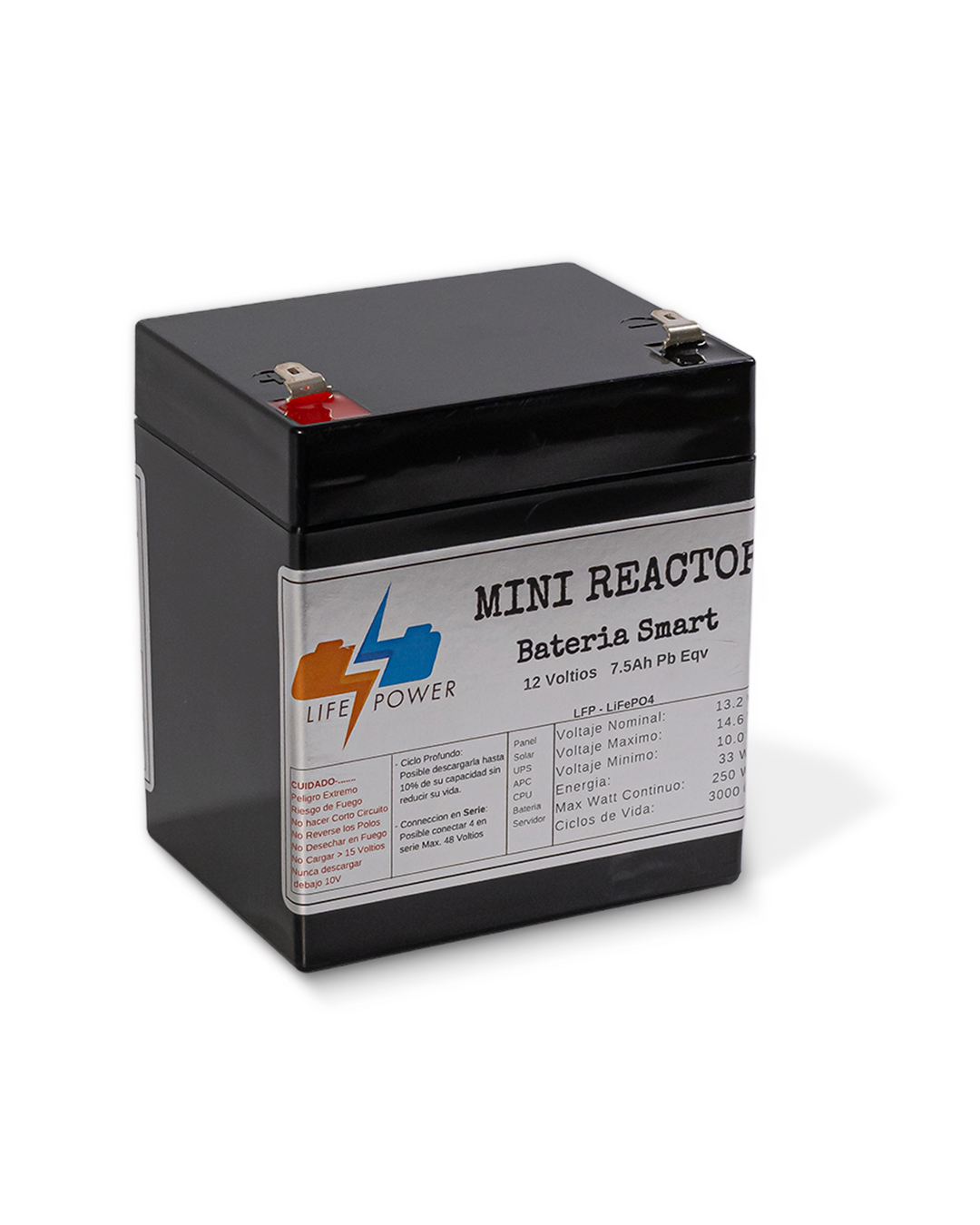 MINI REACTOR 12V 7.5Ah Pb Eqv