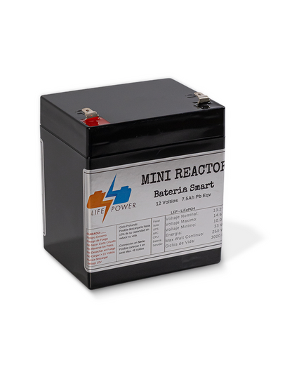 MINI REACTOR 12V 7.5Ah Pb Eqv