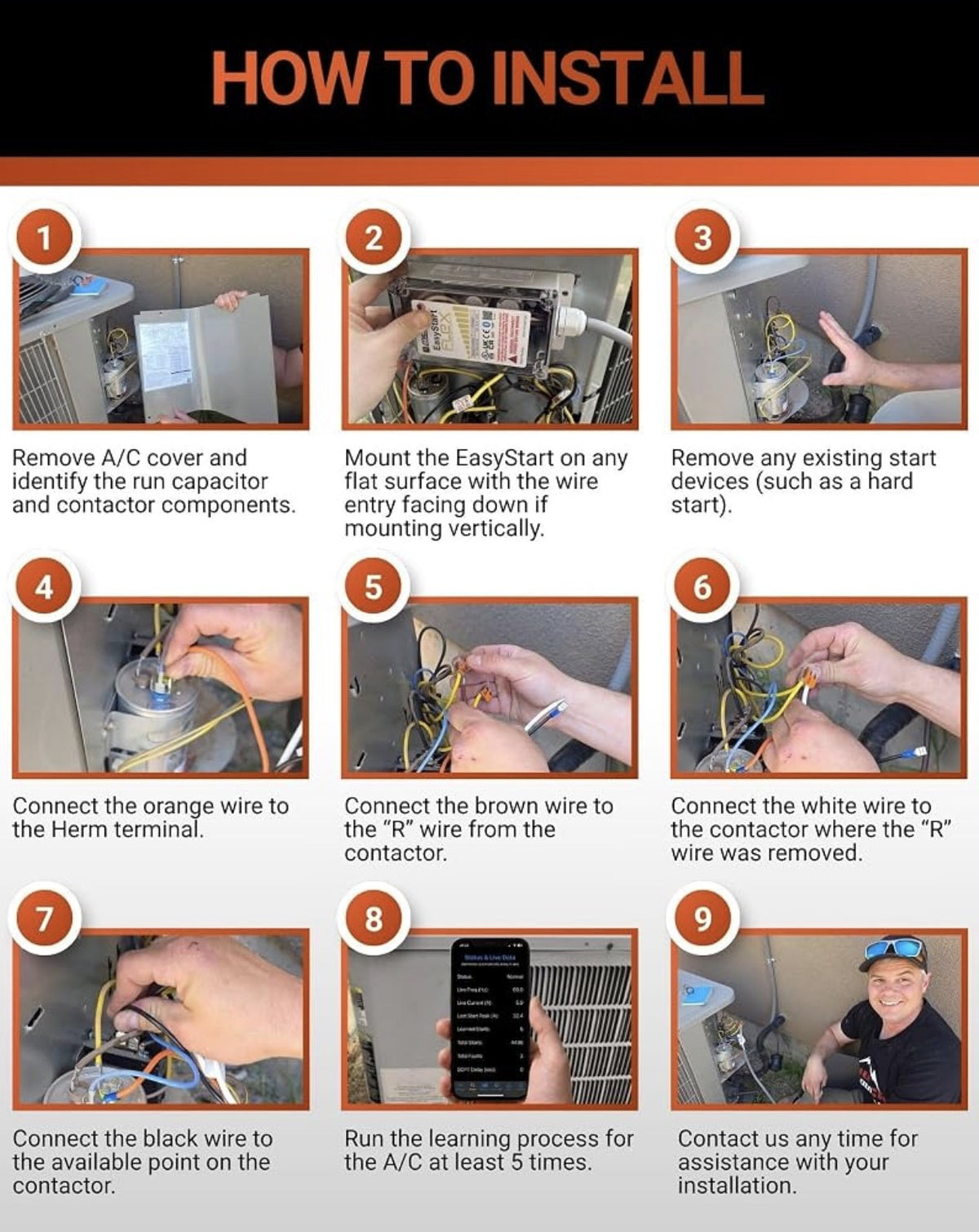 Cómo instalar el soft starter Micro-Air EasyStart Flex paso a paso