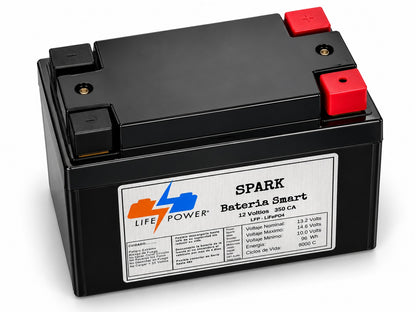 Batterie Spark 12V 350CA LiFePO4, Ansicht der Pole