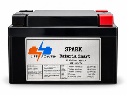 Lithiumbatterie LifePower Spark 12V 350CA für Motorrad und Roller