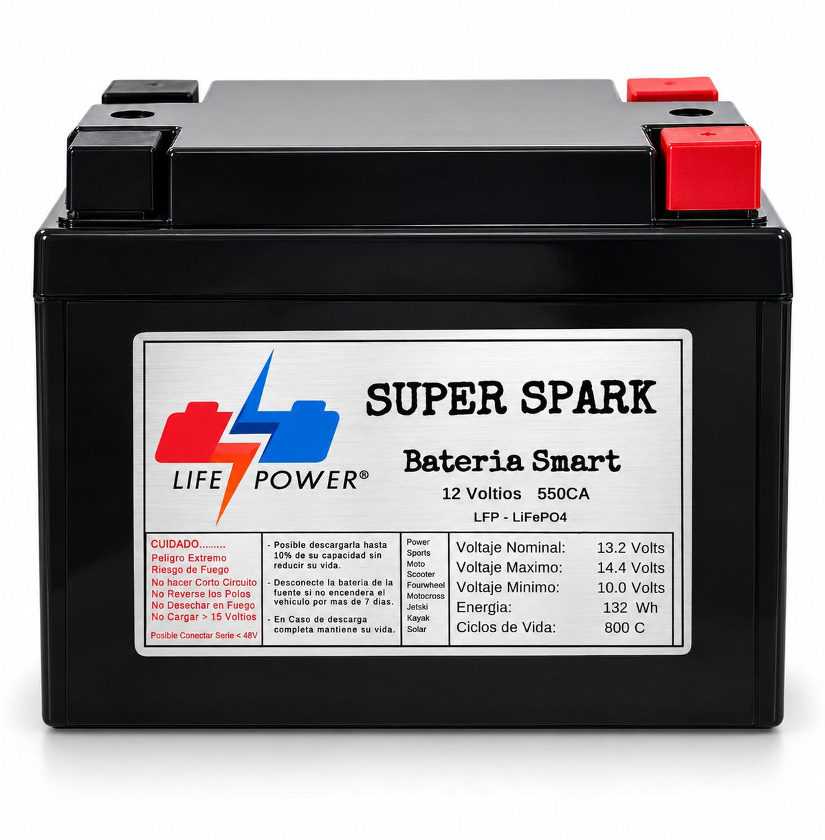 Batería de litio LifePower Super Spark 12V 550CA
