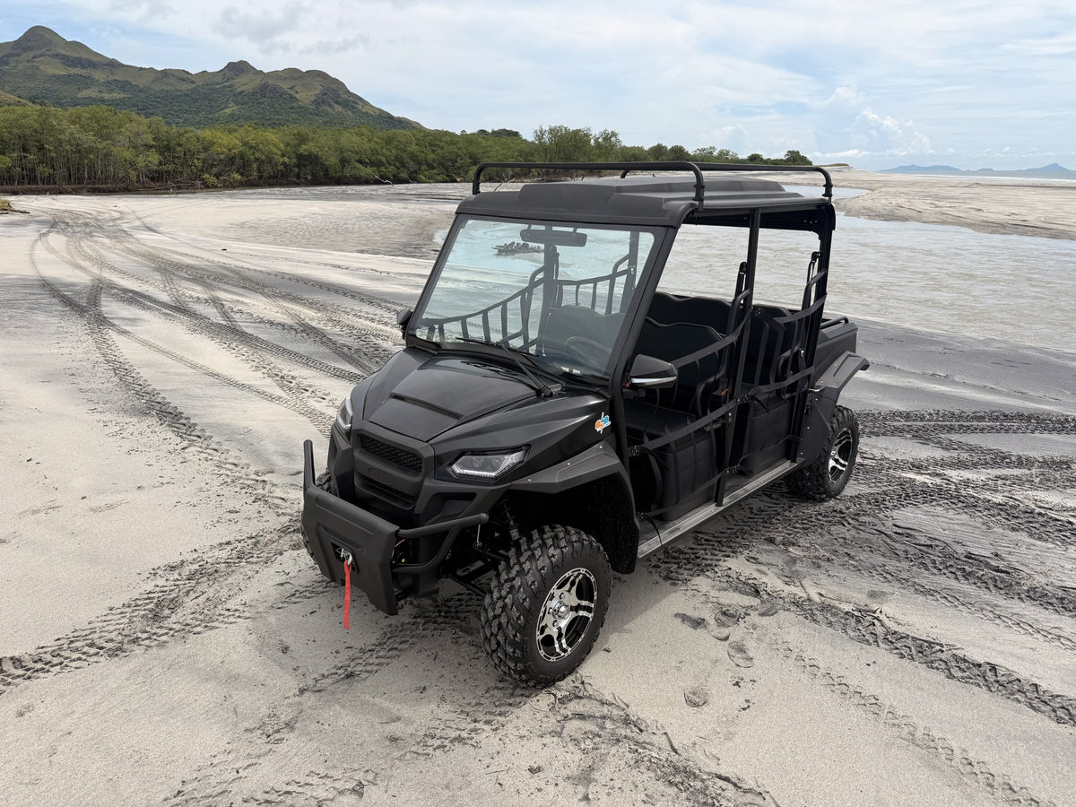 Trek UTV Eléctrico en la costa - chasis galvanizado resistente al salitre